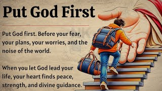 Put God First | When God Leads, Your Heart Finds Peace | Graded Reader | Speak English Every Day