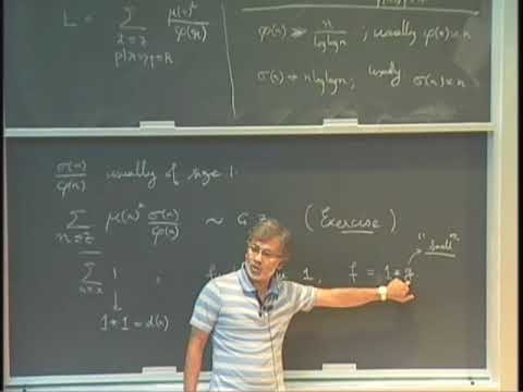 The Bombieri-Vinogradov theorem (2/6) Kannan Soundararajan (Stanford) [2015]