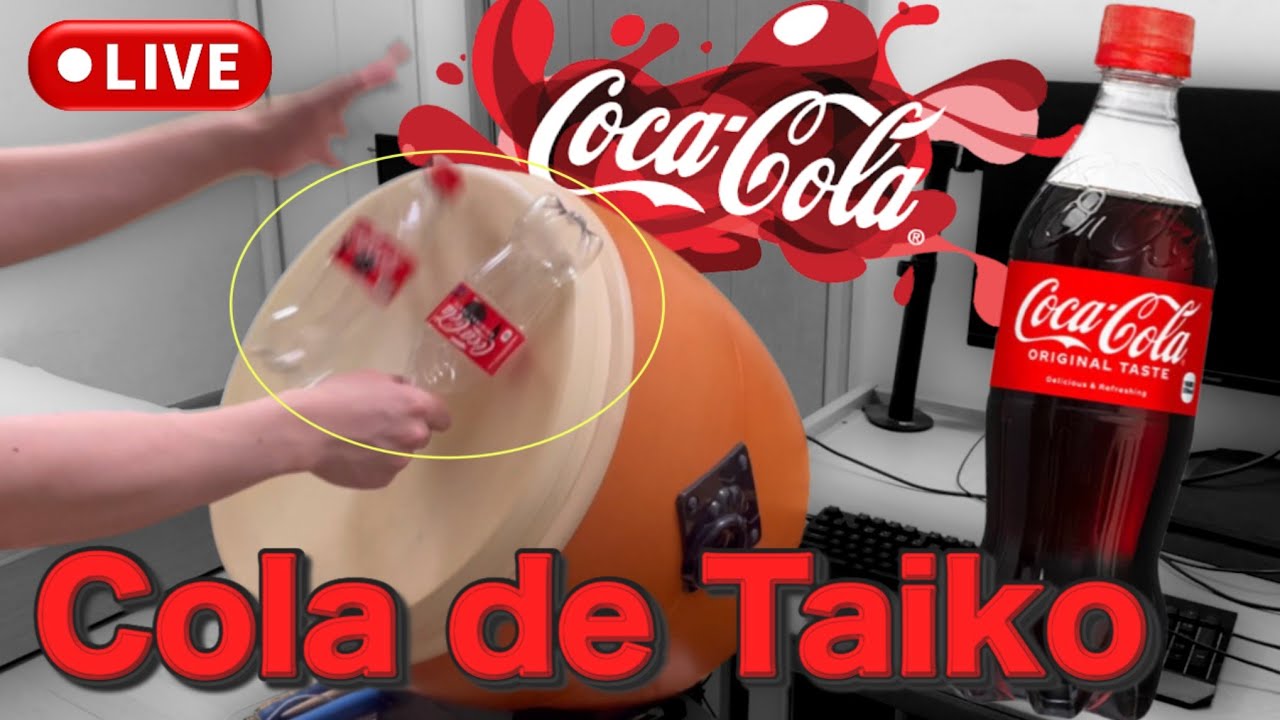 コカコーラのボトルでおうち太鼓Live / Play with CocaCola