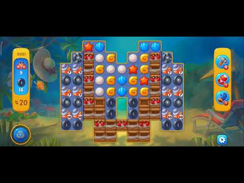 Фишдом 2022г., прохождение без бустеров 9081 уровень - Fishdom, 9081 level, no Boosters