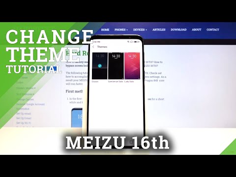How to Change Look of Meizu 16th Display – Apply Device Theme