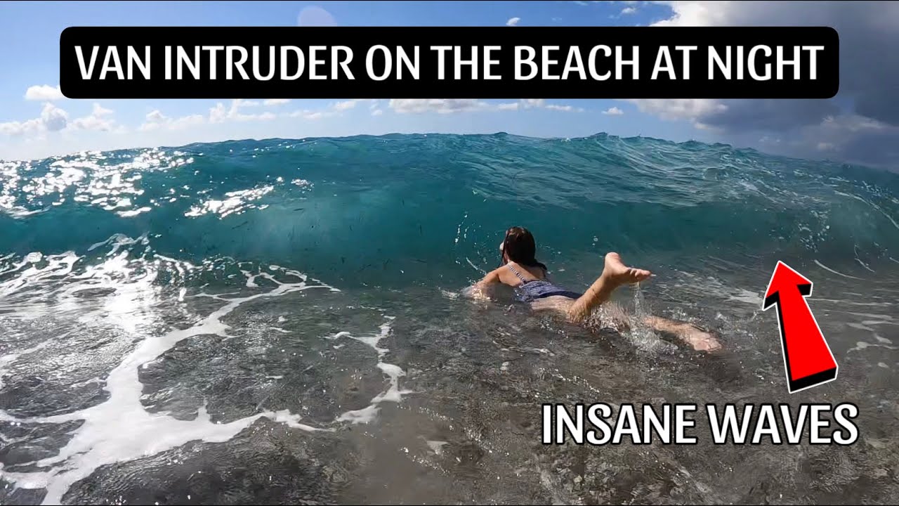 VAN INTRUDER ON THE BEACH AT NIGHT! 😱