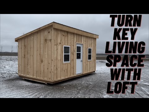 We finished up this Bancroft Shed with loft!!! Have a look.