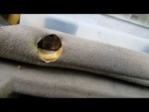 2001 Honda Accord seat back reattach with zip ties