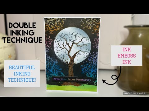 Double Inking Technique Card Tutorial Featuring Lavinia Stamps and Distress Products