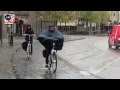 Utrecht Netherlands Cycling In The Rain