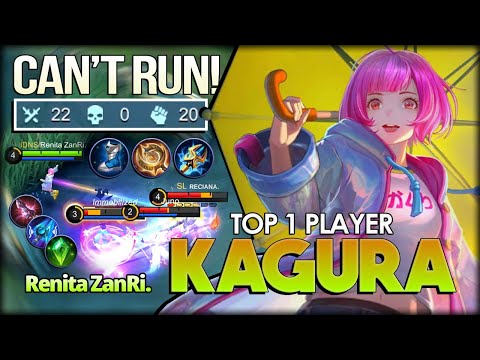 Nightmare Umbrella! 22 Kill 93.3% Current Win Rate! Renita ZanRi. Top 1 Player Kagura - MLBB