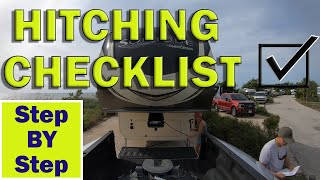 Hitching Fifth Wheel Checklist, Step By Step (RV Living Full Time)