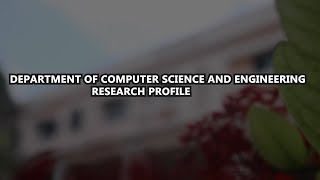 CSE Department - Research Facilities
