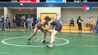 preview picture of video '48 KG R2 - Tamika Jones (Forest City) vs. Sarah Allen (Cumberlands)'