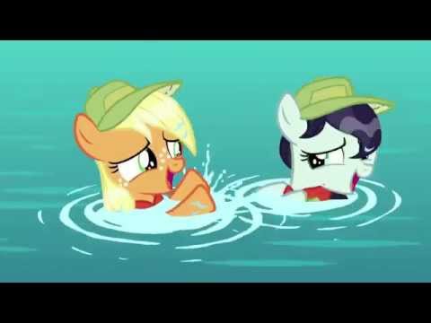 Applejack and Coloratura at Camp Friendship - The Mane Attraction