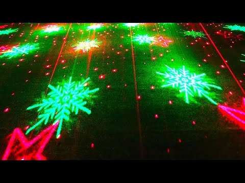 Лазерный проектор ESHINY с новогодней тематикой / New Year's ESHINY Laser Projector