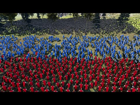 SPARTANS, ARCHERS, HEAVY KNIGHT AGAINST 8,000 TROLL WARRIORS ULTIMATE EPIC BATTLE SIMULATOR UEBS