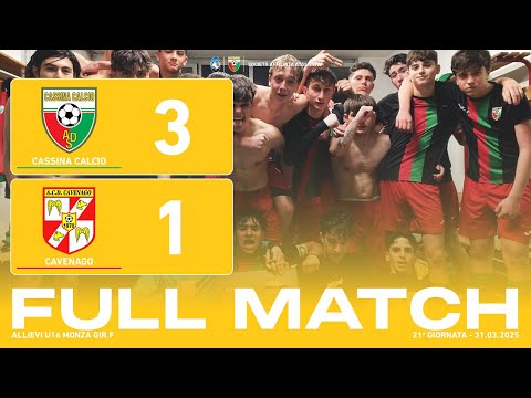 Cassina Calcio - Cavenago 3-1 | Full Match | Allievi U16 2009 2024/25