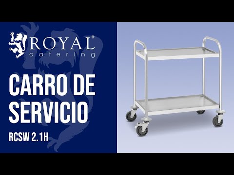 vídeo - Carro de servicio - 2 estantes - hasta 150 kg