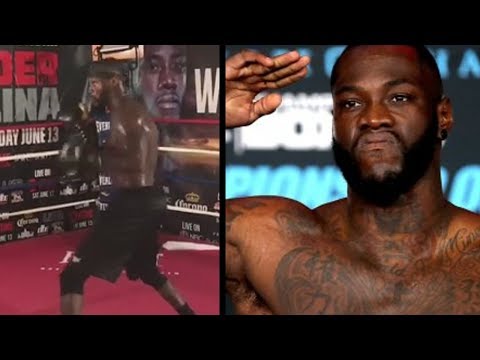*BOMB SQUAD* Deontay Wilder attacking the mitts | Training for Anthony Joshua? | LGv4