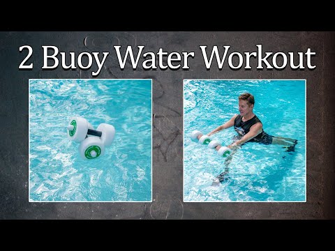 Pool Workout with Water Dumbbells