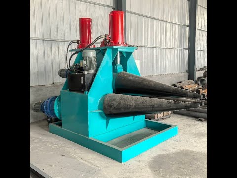 Sheet metal plate cone rolling machine 3 rolls cone shape bending machine