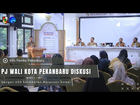 Pj Wali Kota Pekanbaru Diskusi Dengan ASN Kecamatan Marpoyan Damai