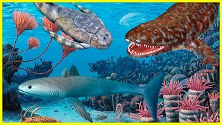 A era dos PEIXES e TETRÁPODES no DEVONIANO: Dunkleosteus, Cladoselache, Tiktaalik, Acanthostega