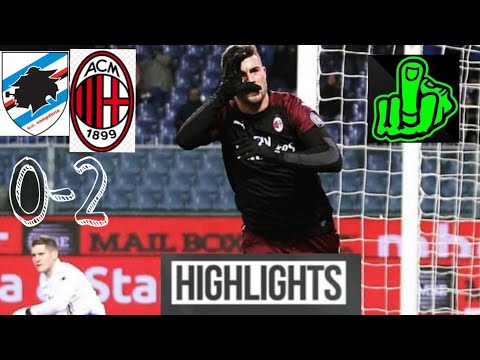 SAMPDORIA-MILAN 0-2 HIGHLIGHTS AND GOALS (With SUMA and RAI commentary)