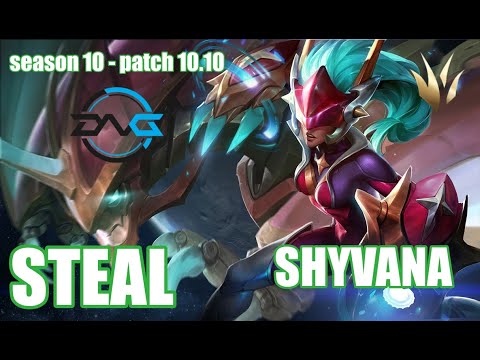 【韓国サーバー/M1】DFM STEAL シヴァーナ(Shyvana) VS リーシン(Leesin) JG - Patch10.10 KR Ranked【LoL】