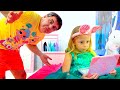 Papa Tries To Distract Nastya From Gadgets