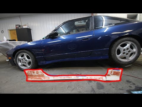 JDM TYPE X Side Skirt INSTALL on my 240SX