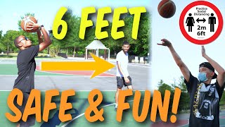 PLAYING THE 3 BEST SOCIAL DISTANCE BASKETBALL GAMES!