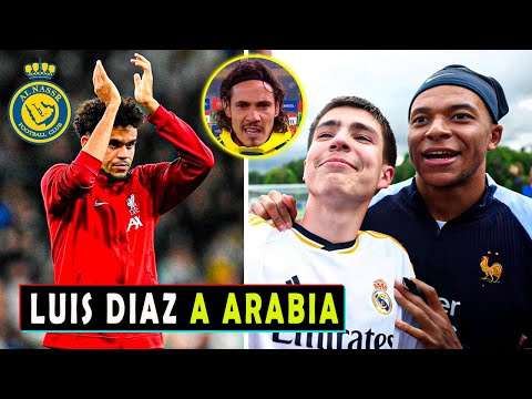 LUIS DIAZ al Futbol de ARABIA? | MBAPPE FIRMA CAMISAS de REAL MADRID | CAVANI ADIOS a URUGUAY