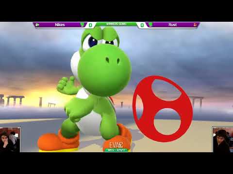 EVAC 3/11/17 - Smash 4 - Nikes (Yoshi) vs Rust (Mario/Bayonetta) - Winners Semis