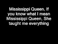 Mountain-Mississippi Queen Lyrics 