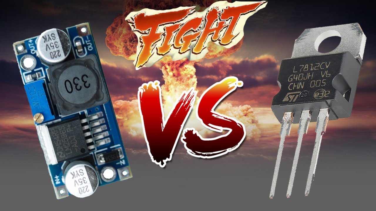 Regulador Linear VS Conversor DC-DC Buck! Quem ganha? Funcionamento fonte chaveada!