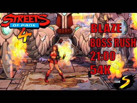 Streets of Rage 4 Boss Rush - Blaze - 54K [S-RANK]