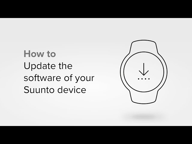 Video teaser for How to update the software of your Suunto device