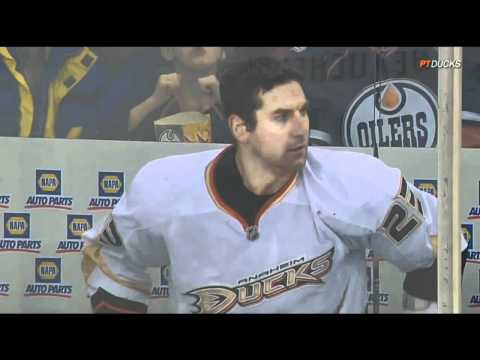 Francois Beauchemin fights Sam Gagner, Jan 13th, 2012