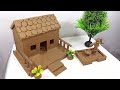 DIY How To Make Polymer Clay Miniature House Kitchen Set Bullock Cart Hand Pump Tree Village