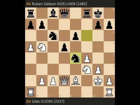 Gleb Dudin vs Ruben Gideon Koellner- Round 7, World Juniors 2023