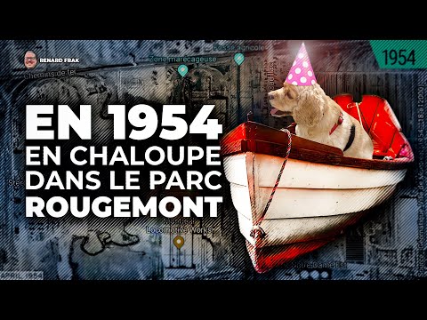 🚣🏻‍♀️ En 1954, en chaloupe dans le parc Rougemont 🐸