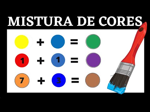 Mistura de cores: Mistura de AZUL com Outra Cor DA QUE COR ?