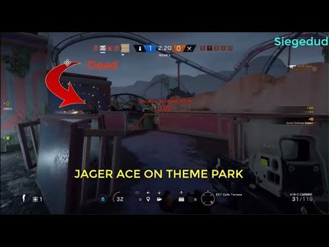 Jager Ace On Theme Park || Rainbow Six Siege Insane Aces #1