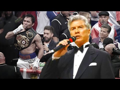 Manny Pacquiao's Top 3 Most Hyped Introduction by Michael Buffer