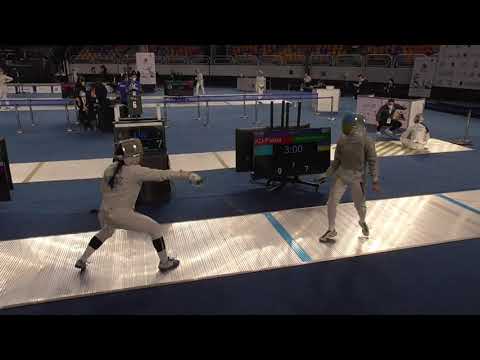 2021 227 Cadets T32 07 F S Individual Cairo EGY WCH YELLOW MORENETS KUBANSKA UKR vs KO KAZ