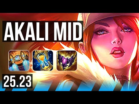 AKALI vs ZED (MID) | KR Master | 25.23