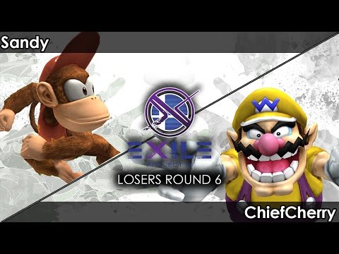 Project M: Sandy (Diddy Kong) V ChiefCherry (Wario) - Exile 75 Tournament SSBPM