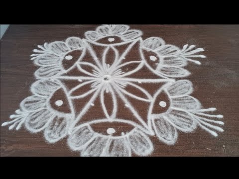 Daily rangoli🌹🌹 easy rangoli #simple rangoli# designs #viralvideo# sarayurangoli 
