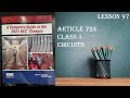 Article 724 Class 1 Circuits