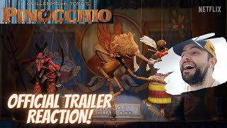 GUILLERMO DEL TORO'S PINOCCHIO | Official Trailer Reaction | Netflix
