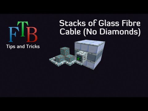 β003 Feed The Beast Tips and Tricks E02 - Stacks of Glass Fibre Cable