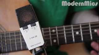 Video thumbnail for Test 27 AKG 414 EB the CK12 Capsule Found in the C12 Tube Microphone Guitarist Patrick Caldwell by Modern Mics